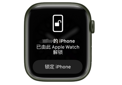 桂阳苹果手机维修分享用 AppleWatch 解锁配备面容 ID 的 iPhone方法 