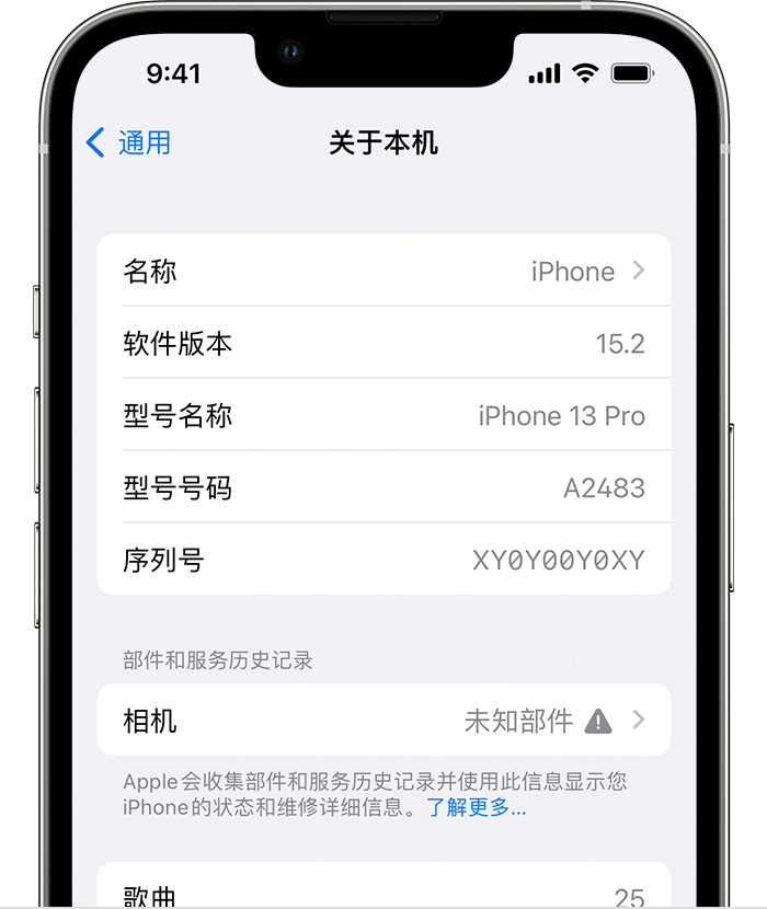 桂阳苹果维修分享iPhone 出现提示相机“未知部件”是什么原因？ 